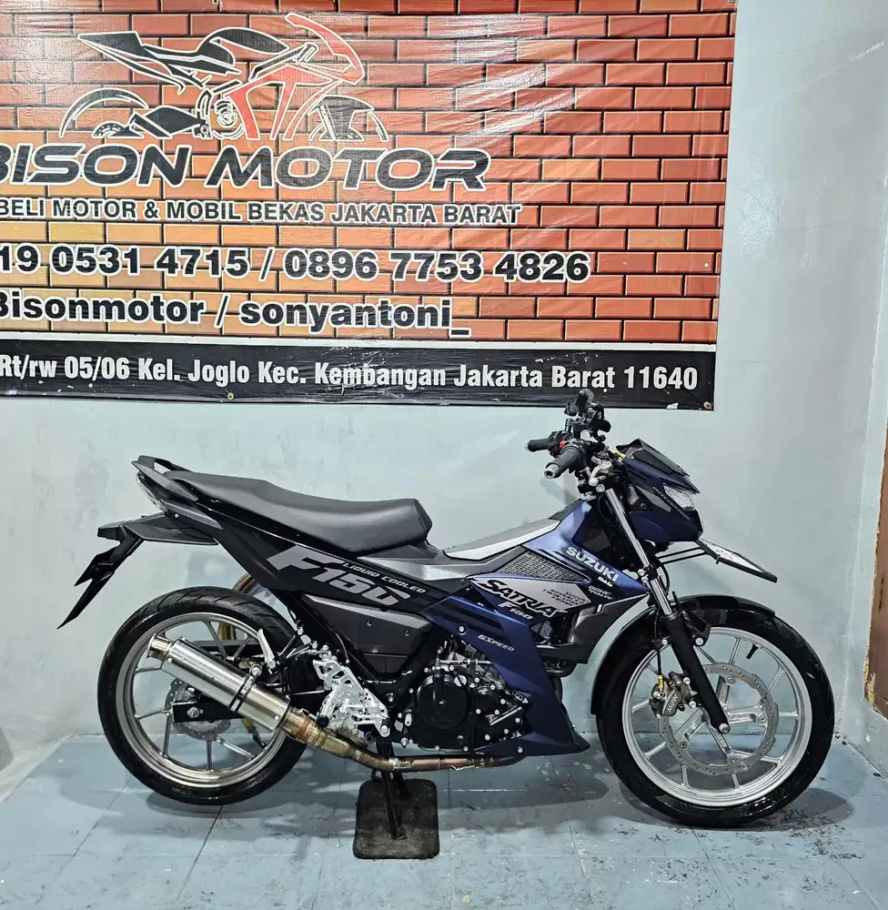 MEWAH KM 4RB! SUZUKI NEW SATRIA FU FI 150 TAHUN 2023 ABU HITAM