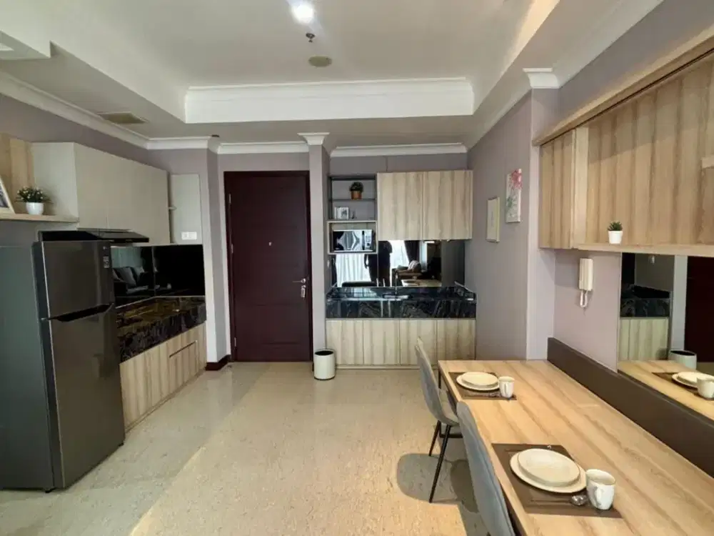 Apartemen 2 kamar tidur disewakan kondisi fully furnished - Permata Hijau Suites