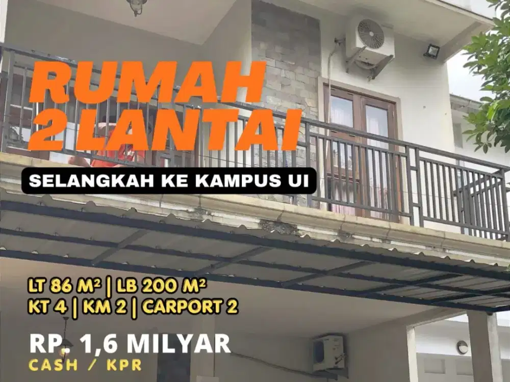 RUMAH BAGUS NON CLUSTER STRATEGIS DEKAT KAMPUS UI KUKUSAN DEPOK DEKAT TOL