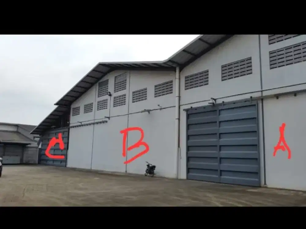 Dijual Gudang X Pabrik Kawasan Akong, Tangerang Cocok untuk Investasi Akses  Kontainer 40 ft Listrik 131 KVA