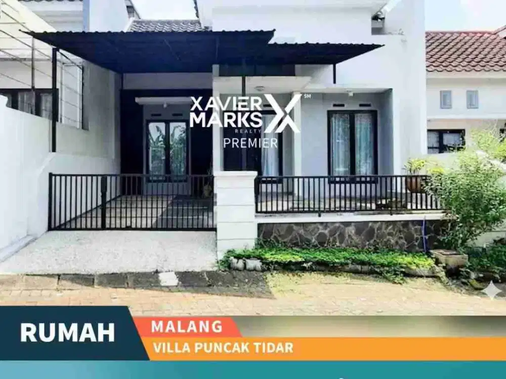 DIJUAL / DISEWAKAN RUMAH MODERN MINIMALIS FULL FURNISH DI VILLA PUNCAK TIDAR, MALANG