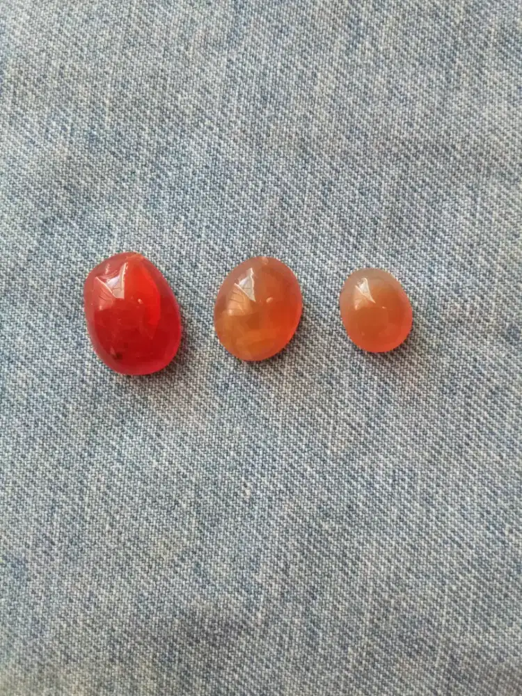 3pcs batu akik natural