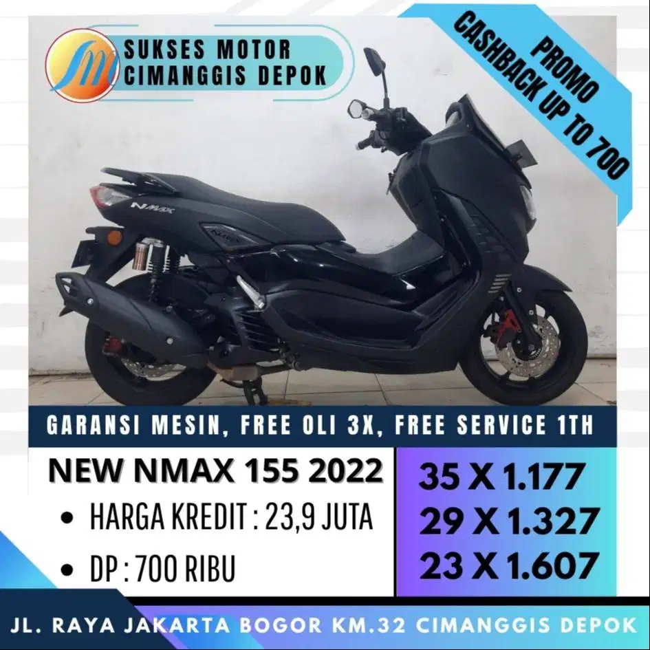 NEW NMAX 155 2022 PROMO KREDTI DP 700 BERGARANSI [SUKSES MOTOR]