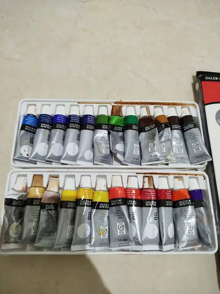 Preloved Cat Minyak DALER ROWNEY isi 24 PCS x 12ml