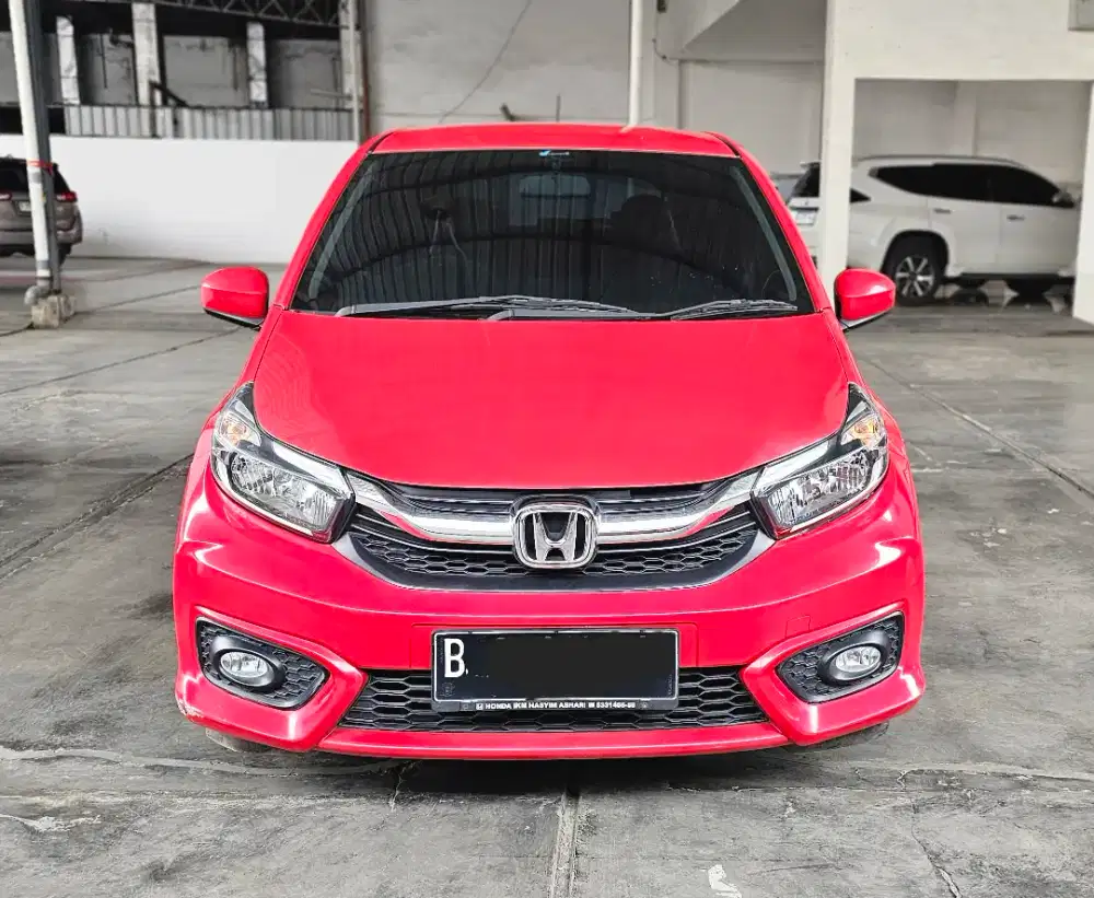 Baru 11rban Km Honda Brio E AT Matic 2021 Merah Mulus Siap Pakai