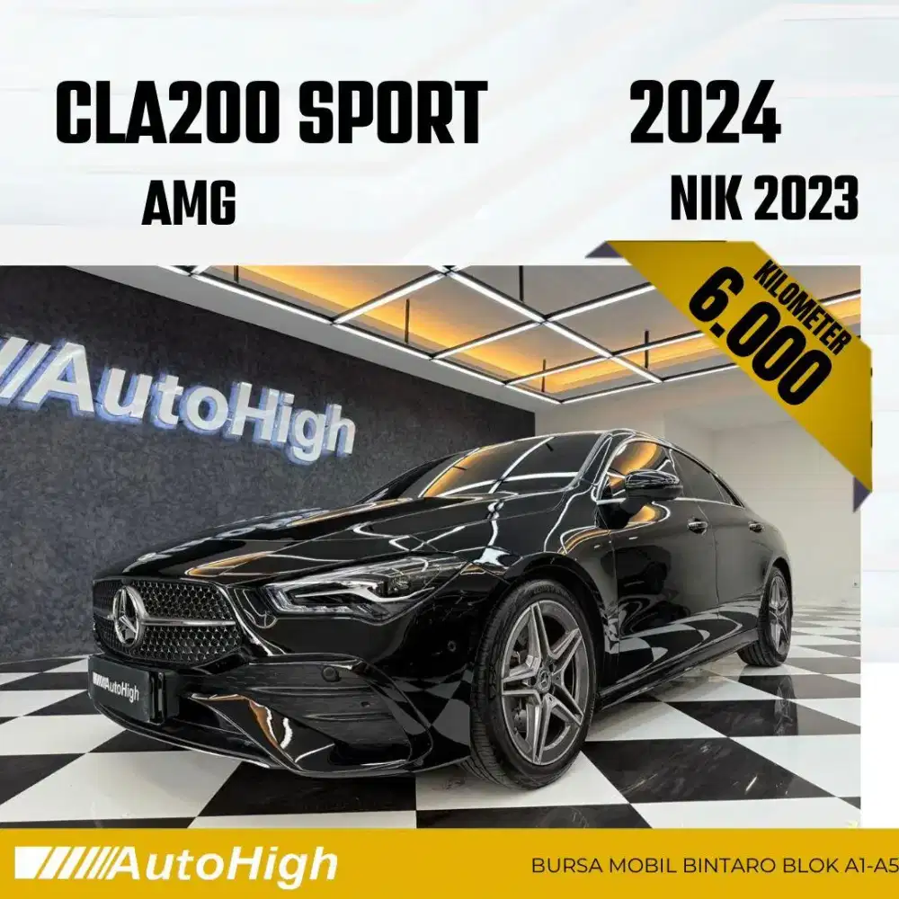DP10% [Km6.000] CLA200 AMG 2023 Black / CLA 200 Reg 2025 #AUTOHIGH