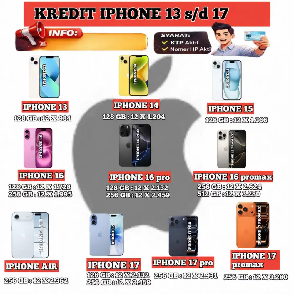 Kredit iPhone tanpa kartu kredit