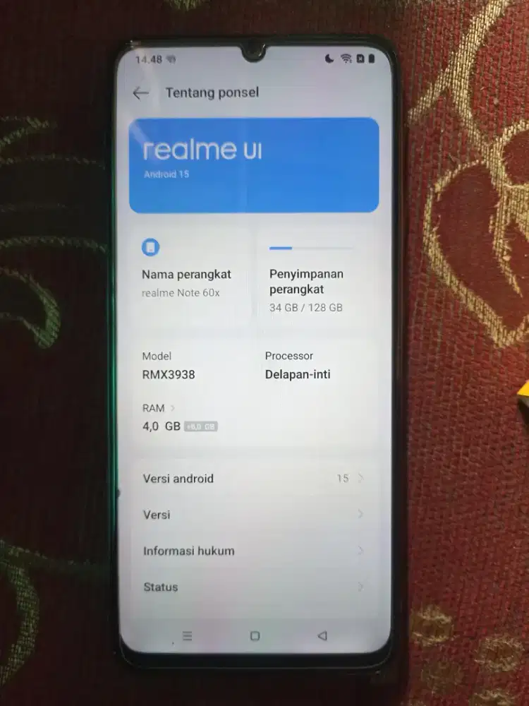 Realme Note 60x 4+8/128