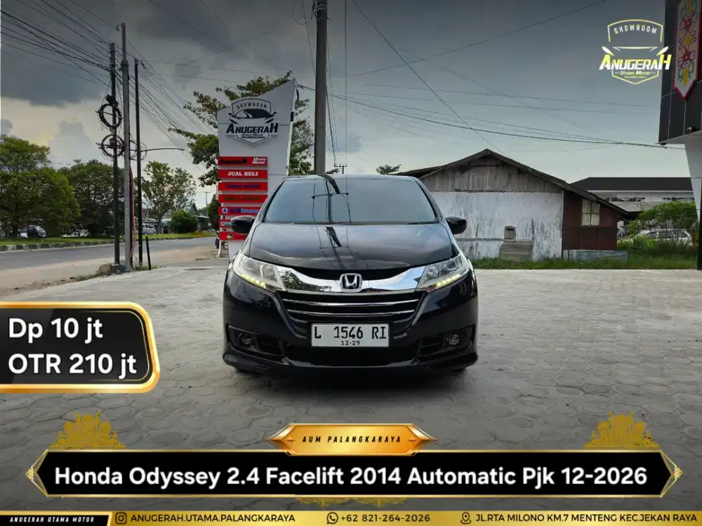 Dp 10jt Honda Odyssey 2.4 Facelift AT 2014 Pjk 12-2026