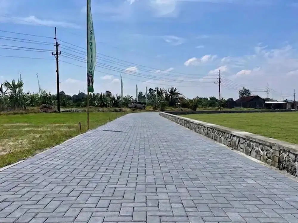 Tanah SHM Godean LD 10 Meter Dekat Mapolda DIY