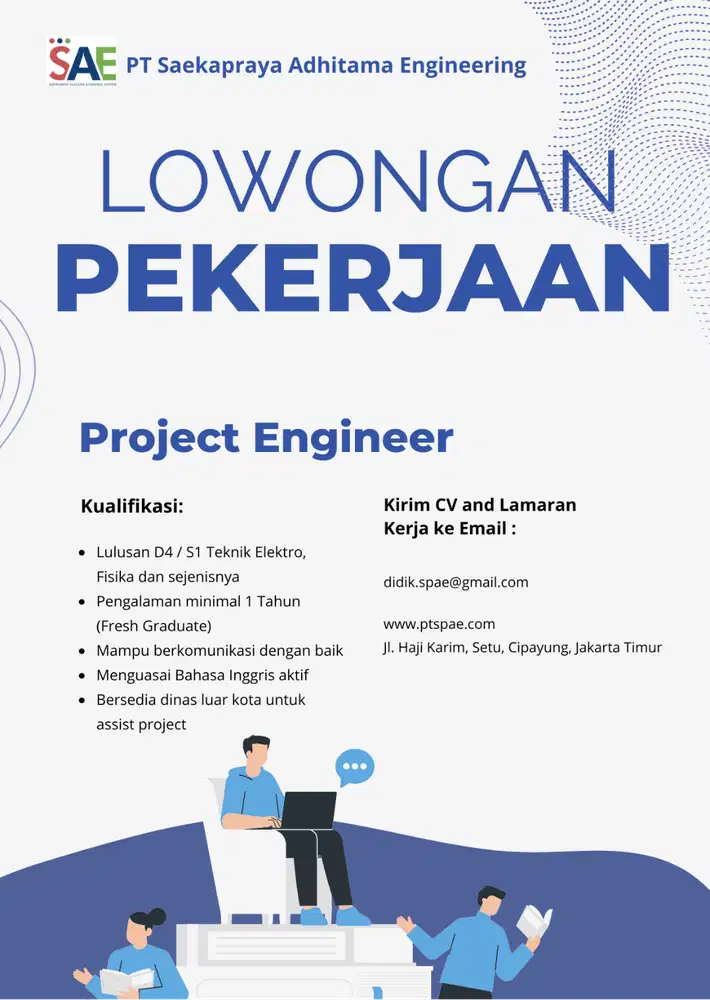 Lowongan Project Engineer - PT SAE