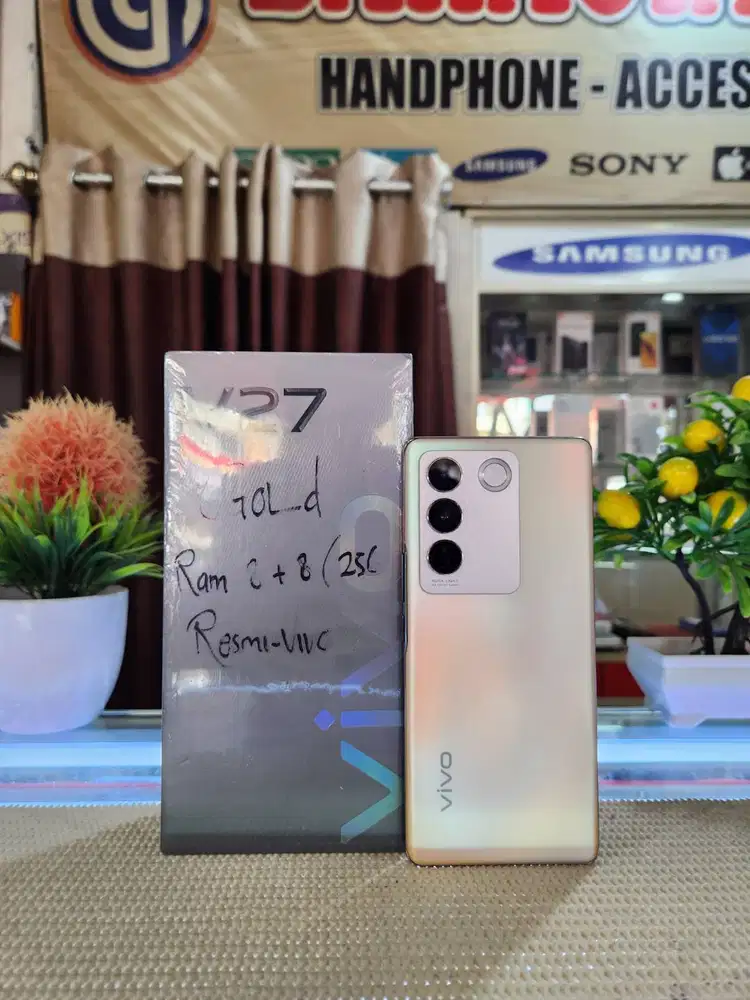 Vivo V27 5G Ram 8+8Gb/ 256Gb Fullset Mulus Original 100% Bergaransi