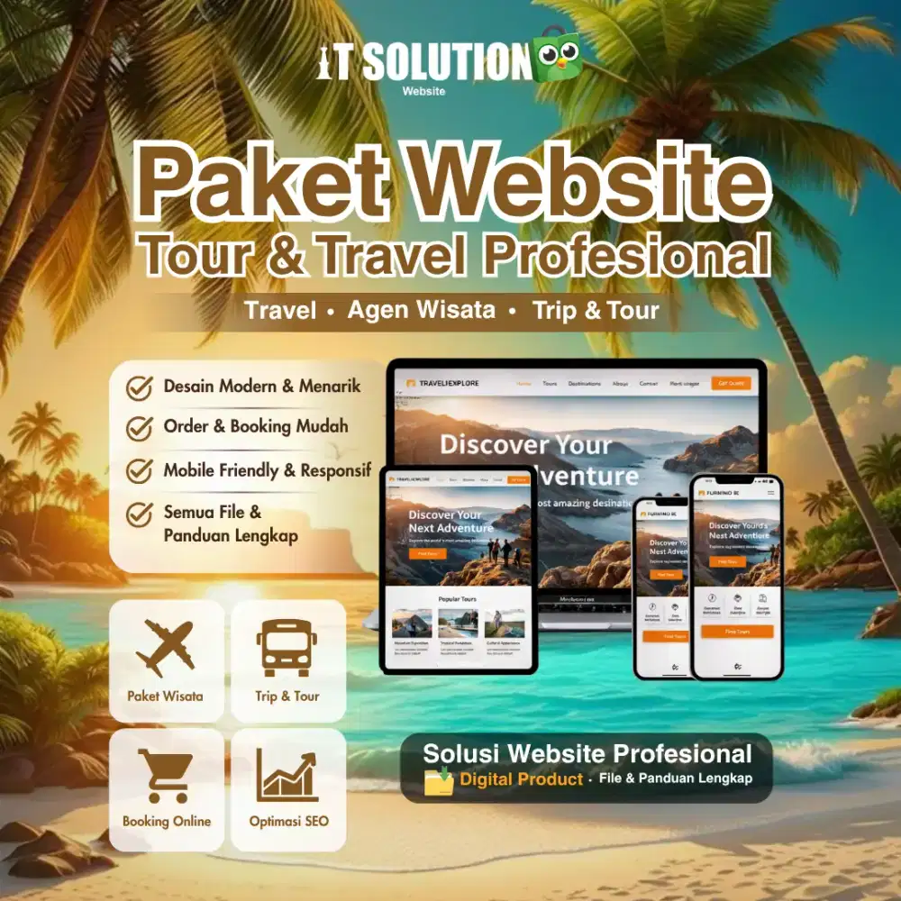 Solusi Website Travel Mulai 1 jutaan
