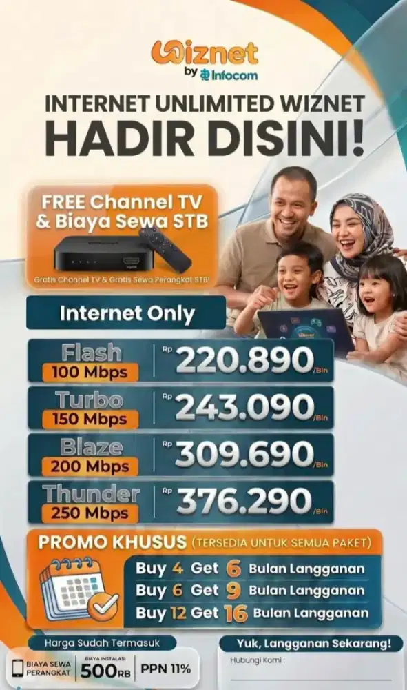 WiFi Wiznet Unlimited Cepat & Stabil