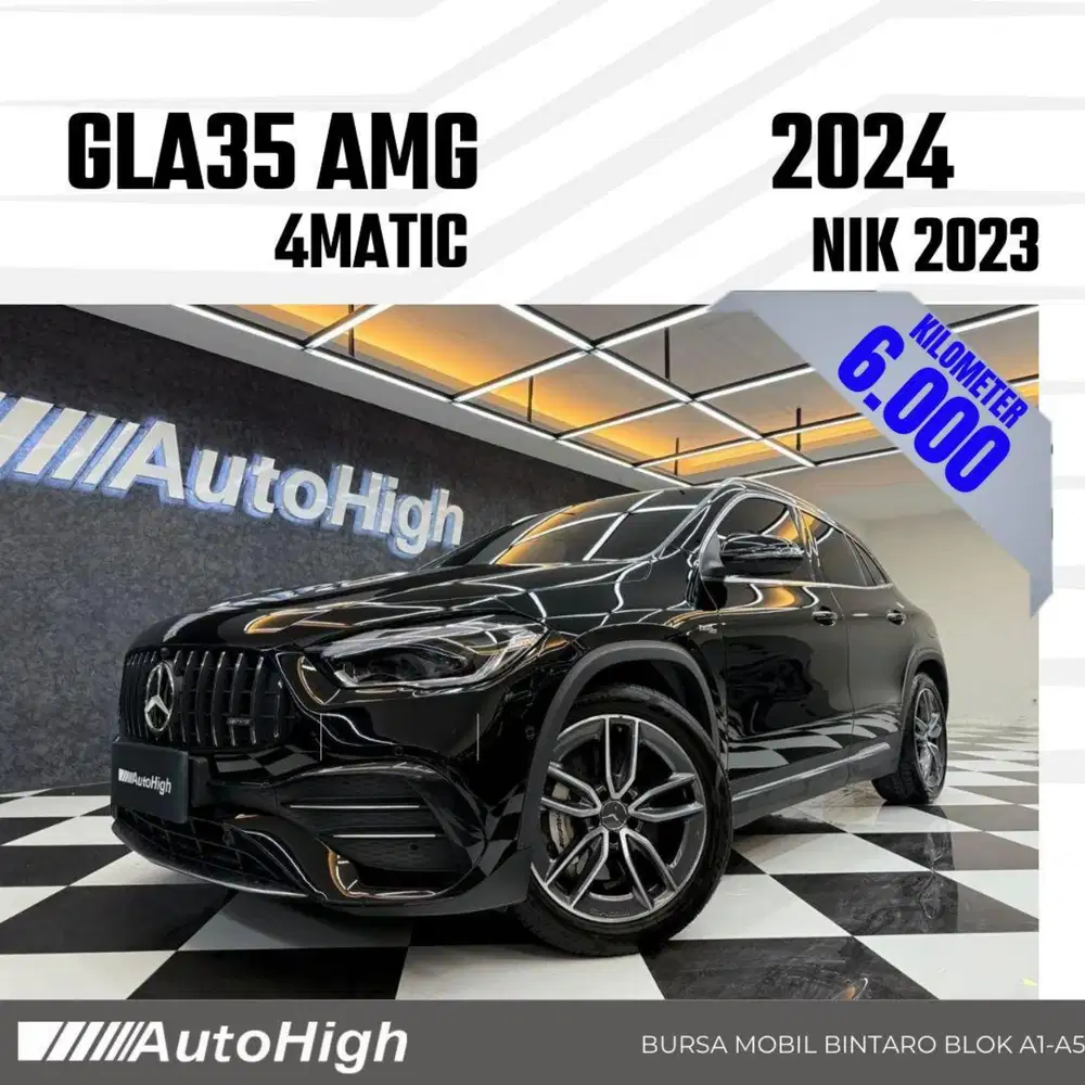 DP10% [Km6.000] GLA35 AMG 2023 Black / GLA 35 Reg 2024 #AUTOHIGH