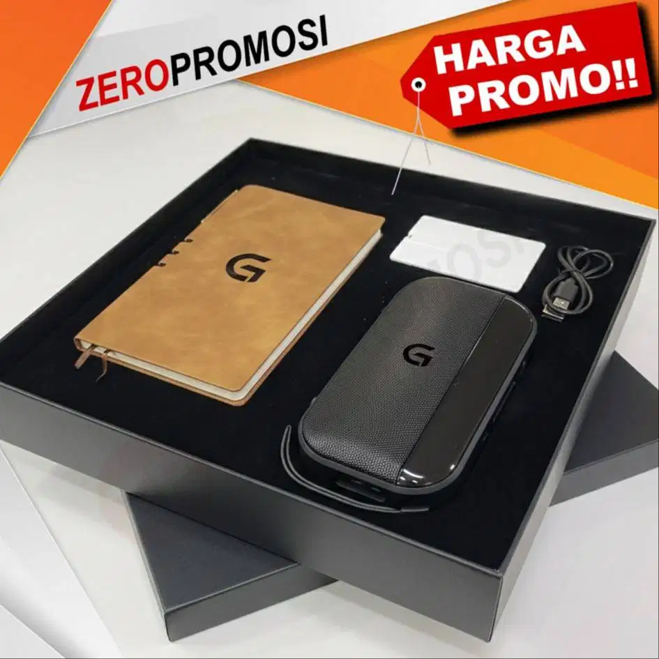 Gift Set 3in1 GFS205 Custom Logo – Paket Souvenir Premium Elegan & Fun