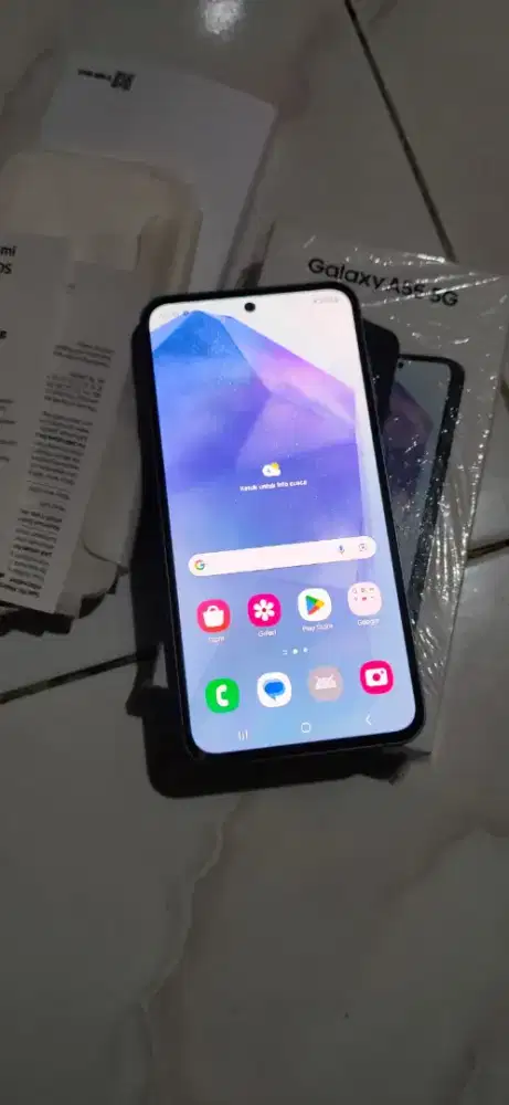 Samsung galaxy a55 lengkap mulus terawat mesin dijamin segel ram 8/256