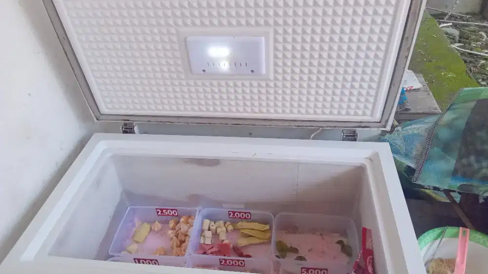 Frezeer box 200 liter merek sharp