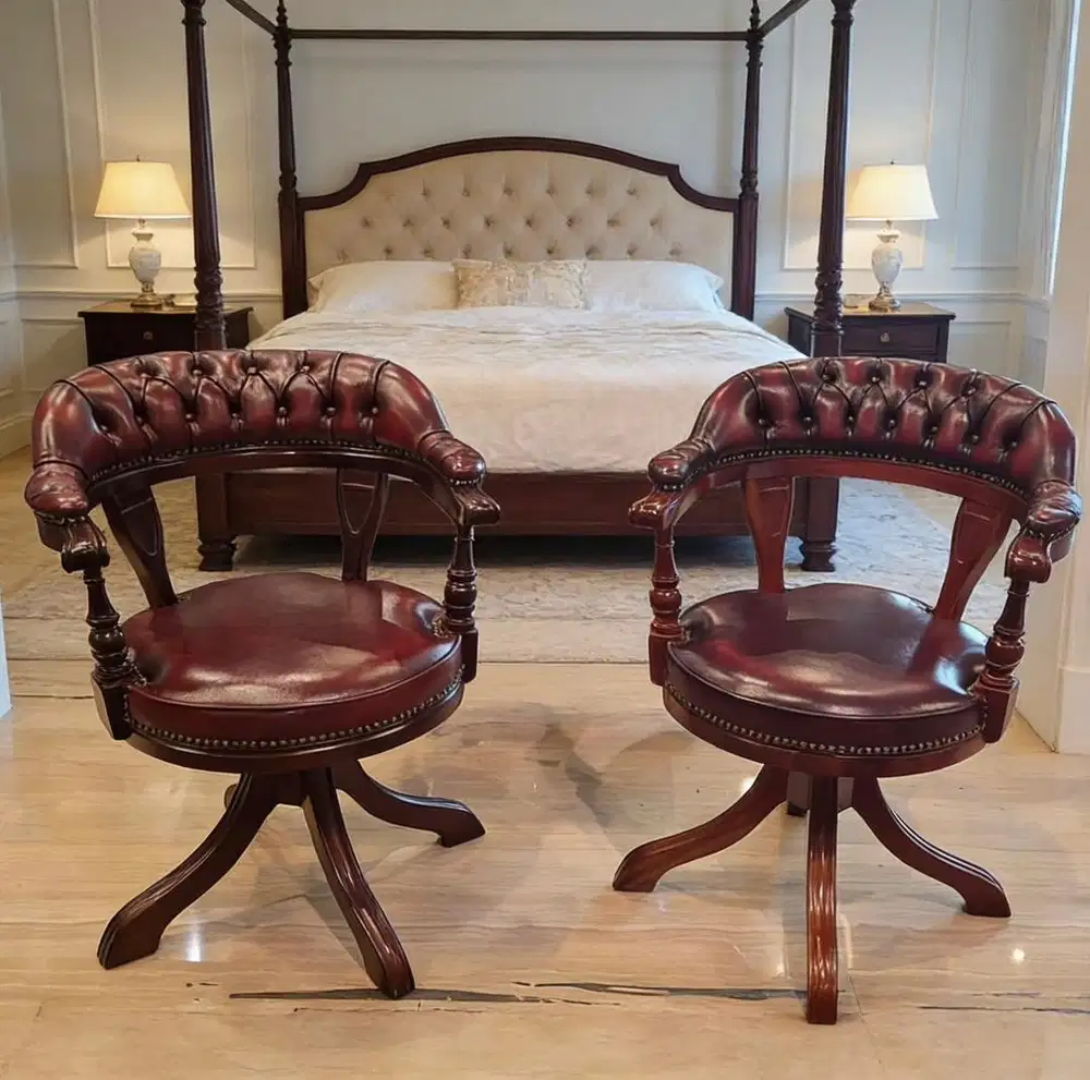 authentic sepasang arm chair chesterfield