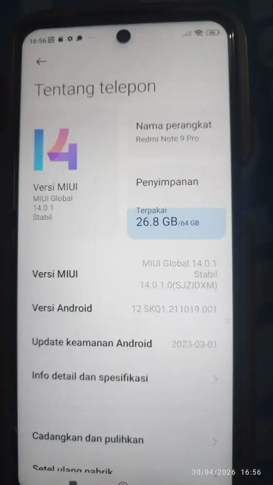 Redmi note 9 pro 6/64gb