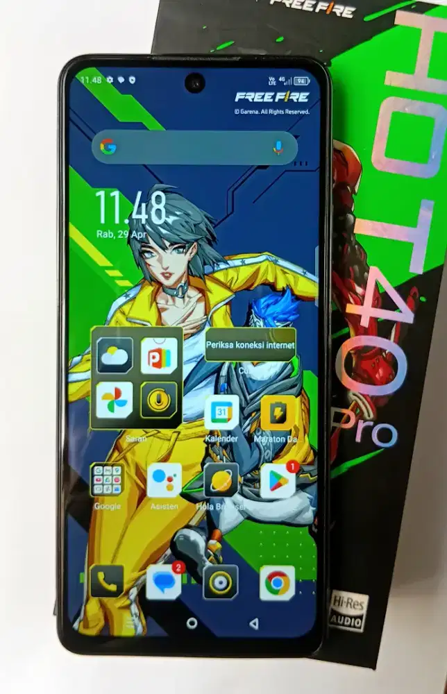 Infinix hot 40 Pro Ram 8+8/256 Garansi Panjang