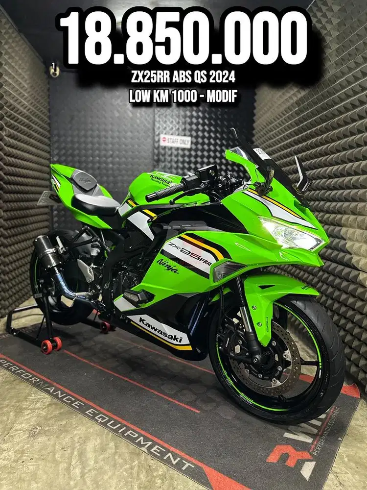 ZX25RR OR ZX 25 RR ABS QS 2024 LOW KM 1XXX PERAK MODIF PAJAK ON