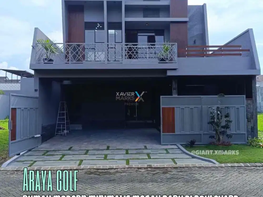 Rumah Baru Modern Megah di Araya Golf Boulevard Malang
