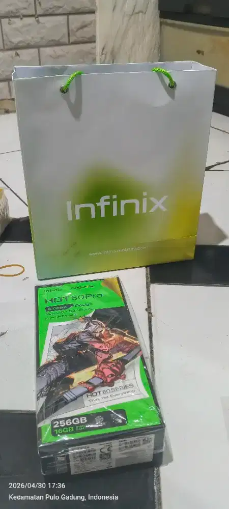 Infinix Hot 60 pro (8+8Gb/256Gb bisa pakai tambahan micro SSD)