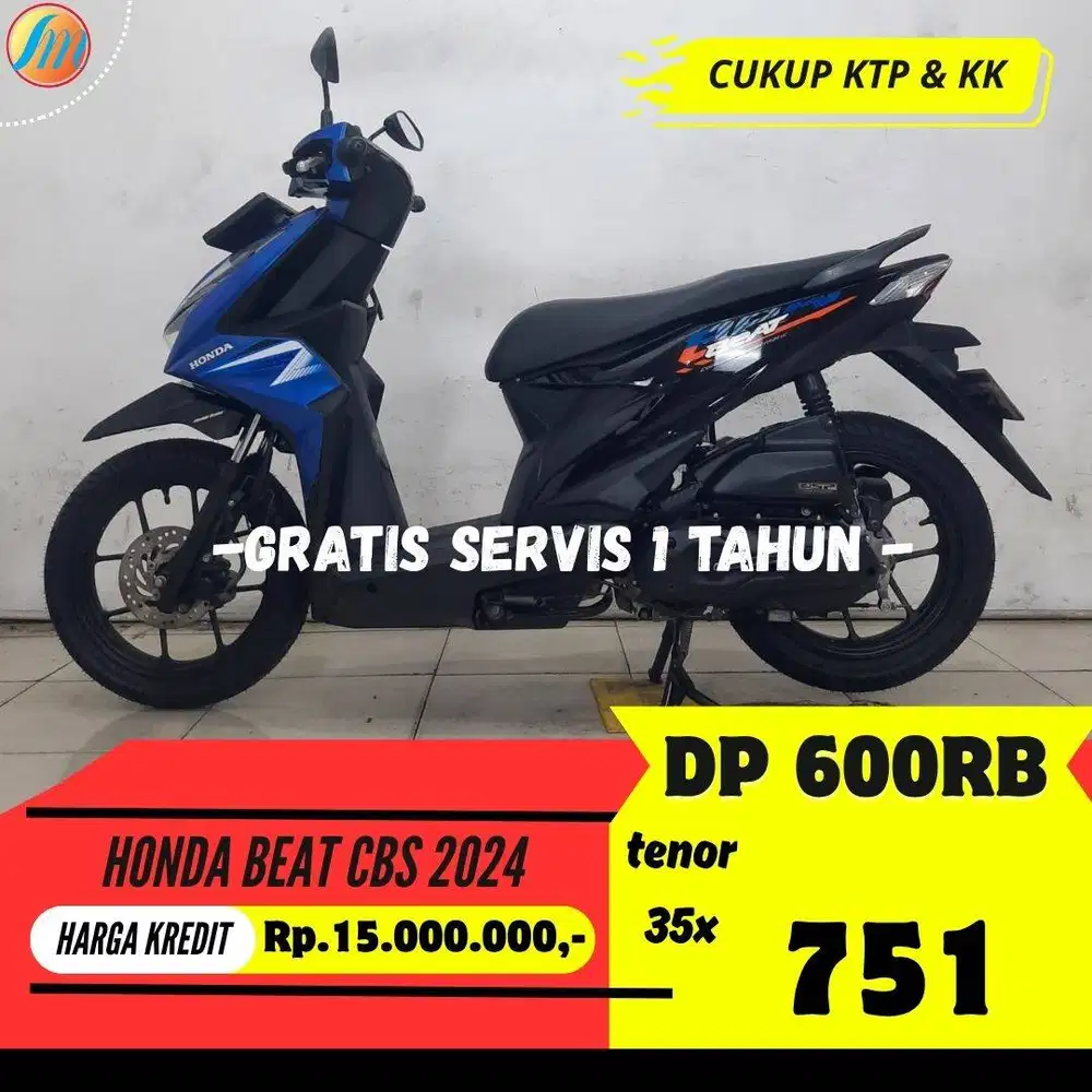 HONDA BEAT CBS 2024 KREDIT DP 600RIBU ANGSURAN SANGAT RENDAH