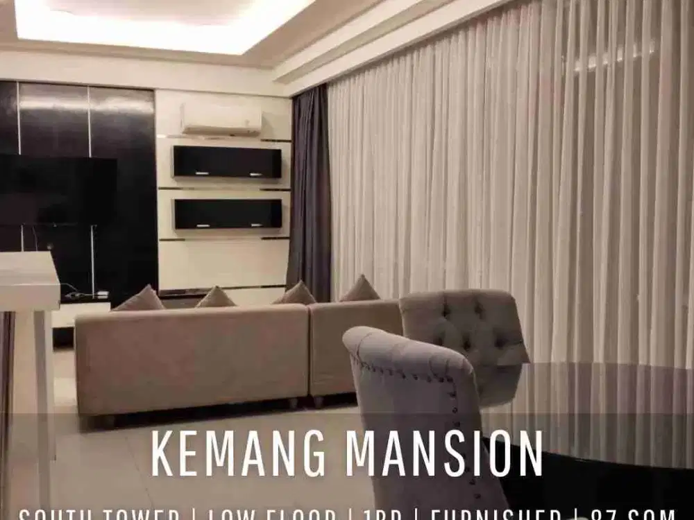 For Sell | Kemang Mansion 1BR South Tower Low Floor Move-in Ready
