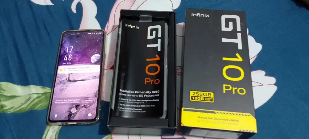 Infinix GT 10 Pro fullset minus LCD retak
