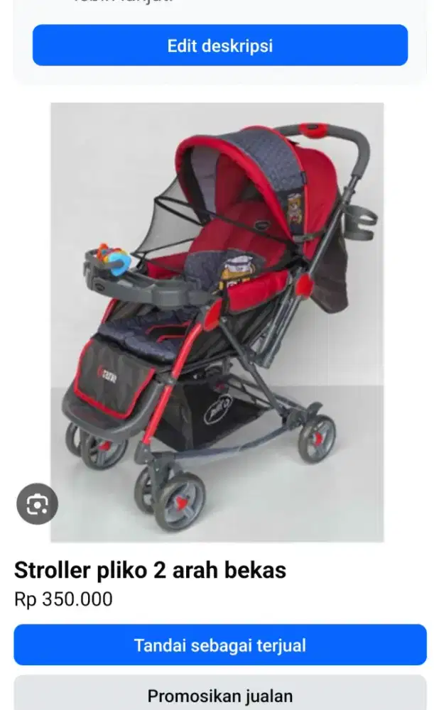 Stroller bekas pakai mulus