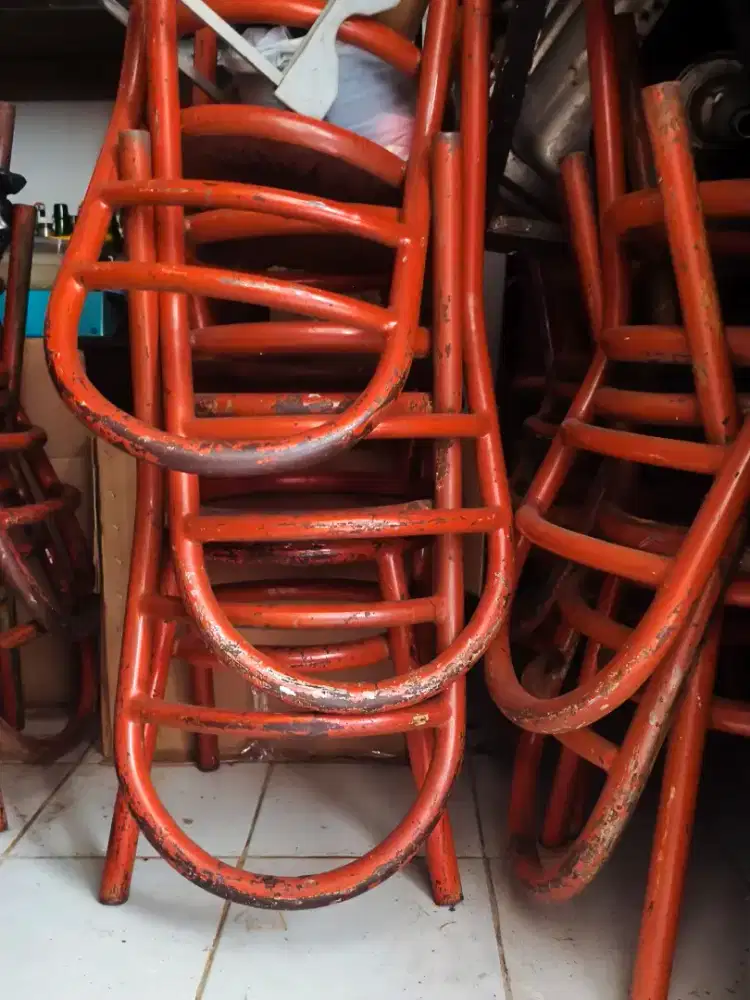Kursi besi kokoh berat.full besi