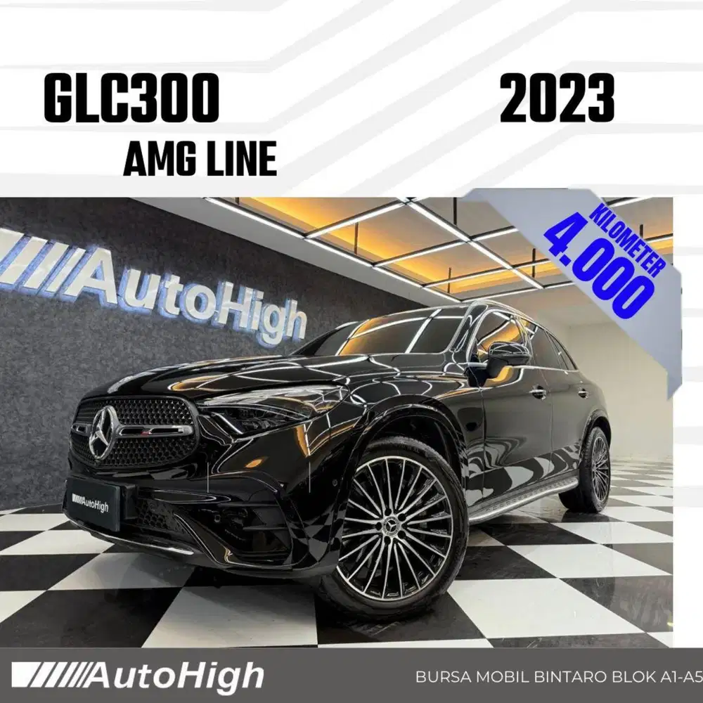 DP10% [Km4.000] GLC300 AMG 2023 Black / GLC 300 Reg 2025 #AUTOHIGH