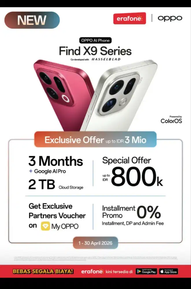 Cicilan handphone oppo