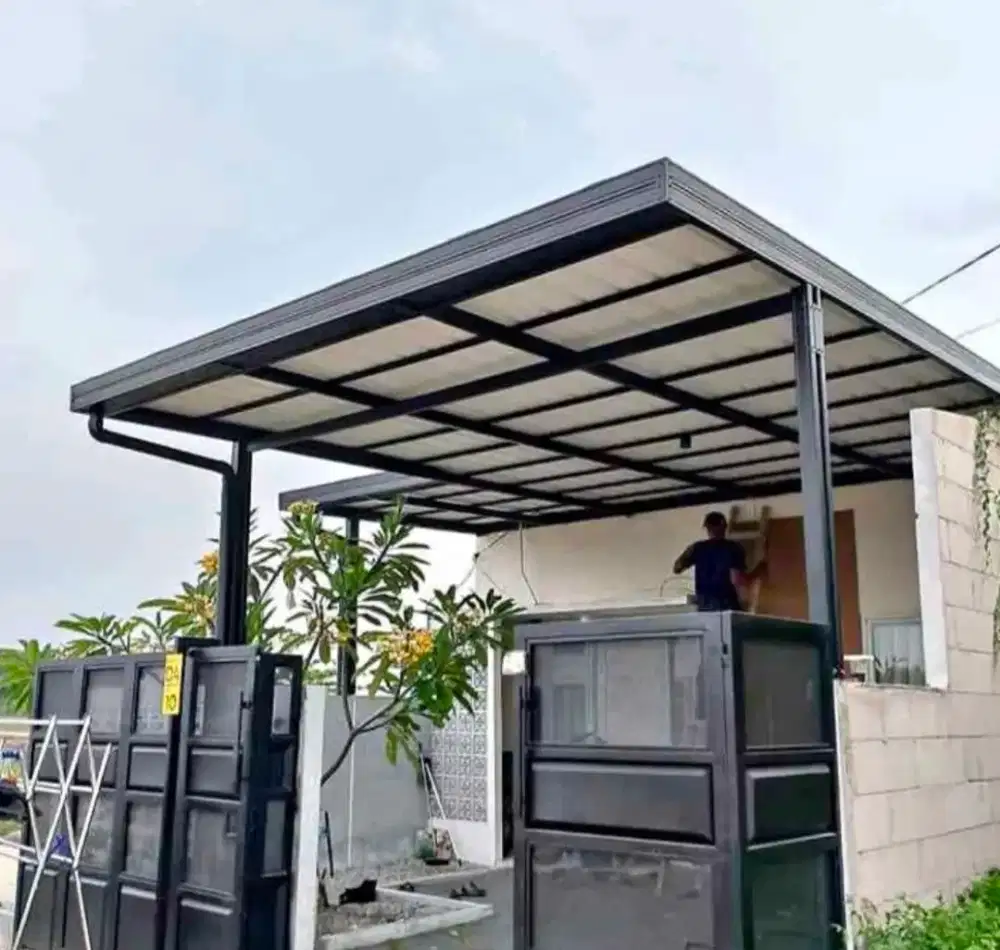 Kanopi Bajaringan minimalis moderen