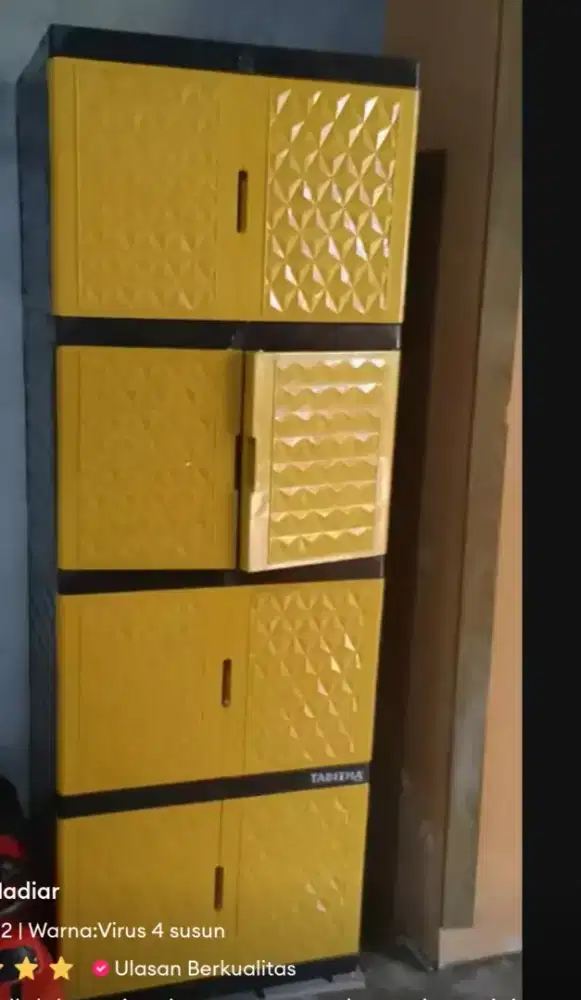 Lemari plastik 4 susun