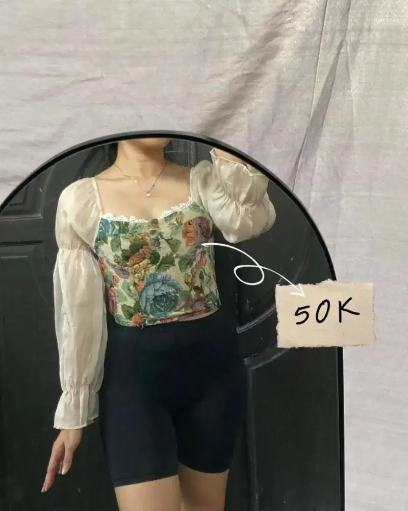 YVPreloved Floral Corset Top