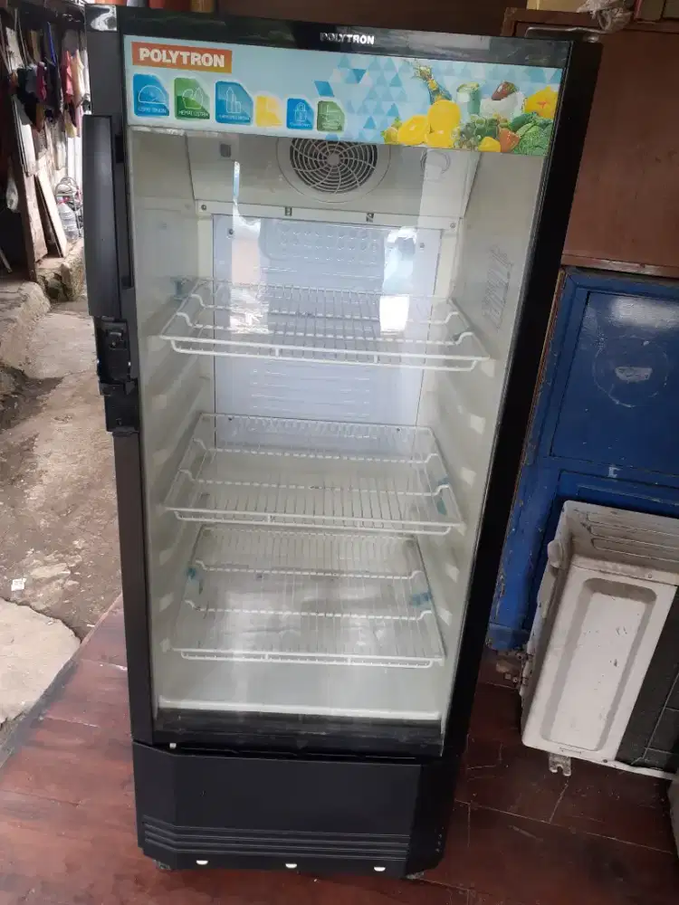 Jual showces polytron 3rak 0riginal normal mulus garansi di anter.