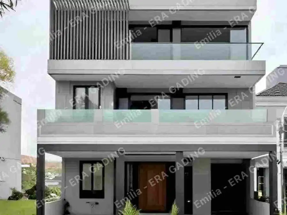 Jual  Rumah Lux LT 228m2 Konsep Green Living di Cluster Elite Jakarta Barat @11,5M