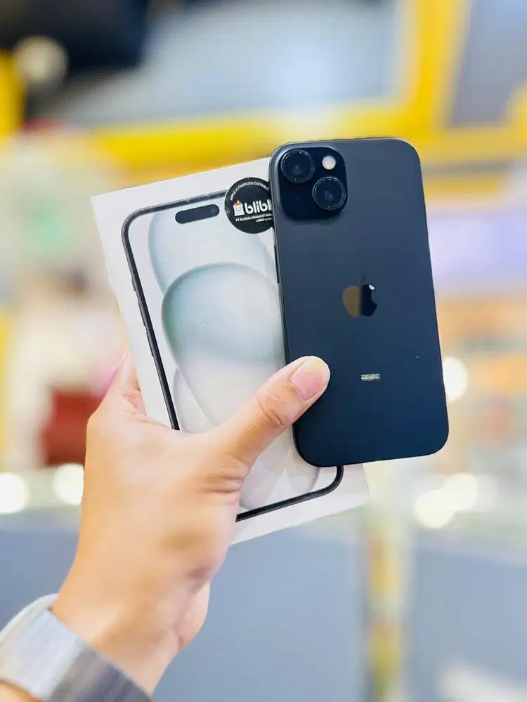 iPhone 15 128GB iBox BH100 CC 12 3 Bulan pakai