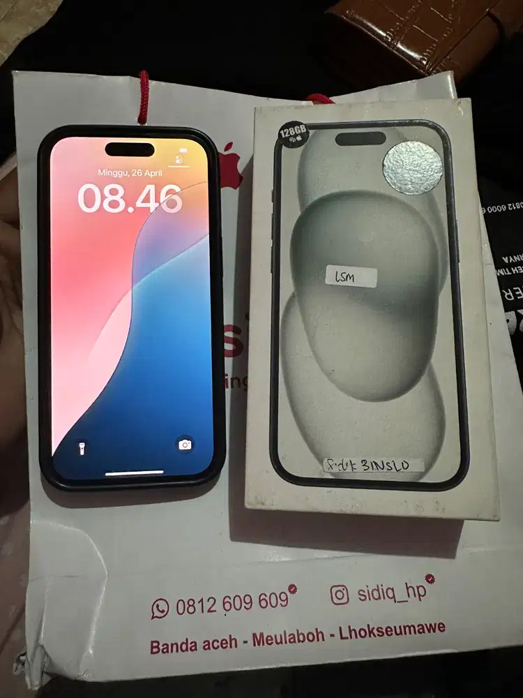 Iphone 15 128 GB black Ex Ibox