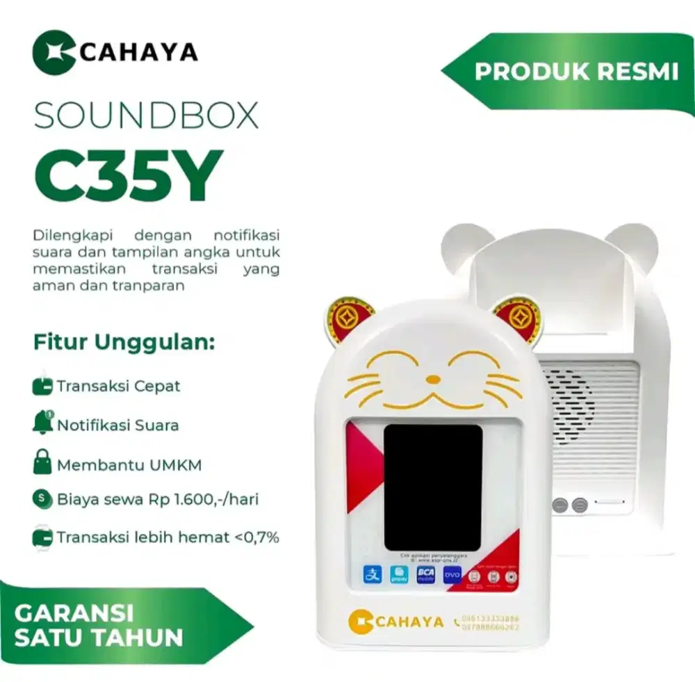 Soundbox Qris cahaya