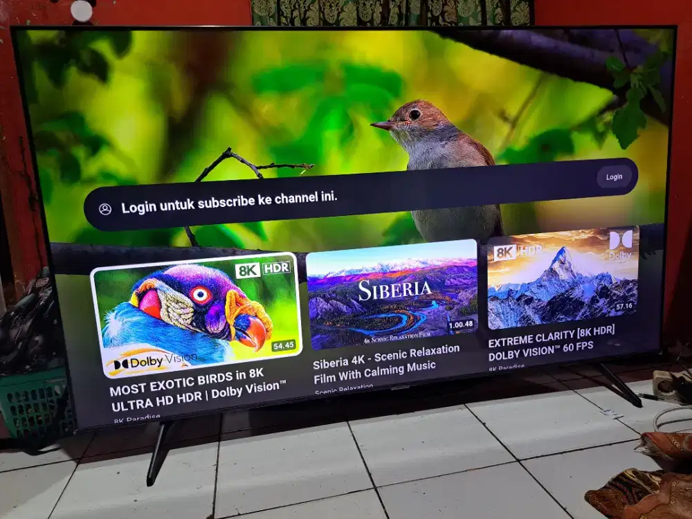 Jual tv samsung smart wifi 65 inc,tipe ua65tu7000,normal,gambar jernih