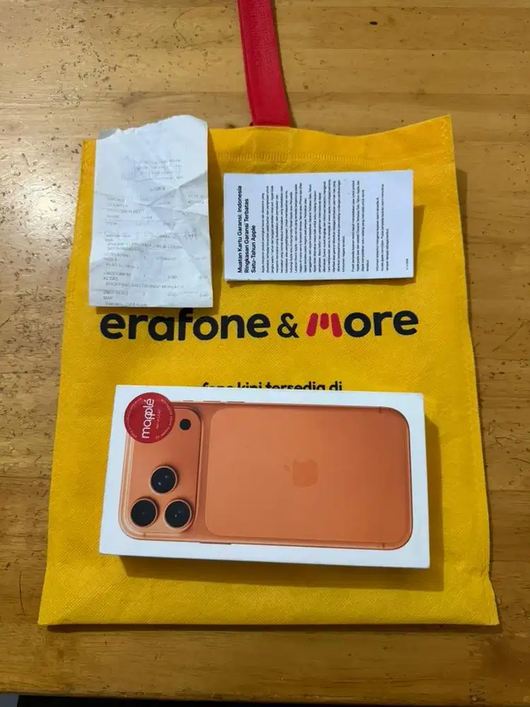 New iPhone 17 PRO MAX 256GB Cosmic Orange Garansi Resmi indo 1 TAHUN