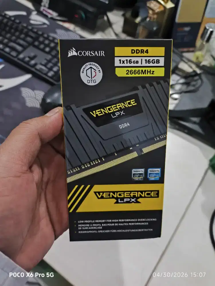 RAM CORSAIR VENGEANCE LPX DDR4 1 x 16GB GARANSI RESMI DTG