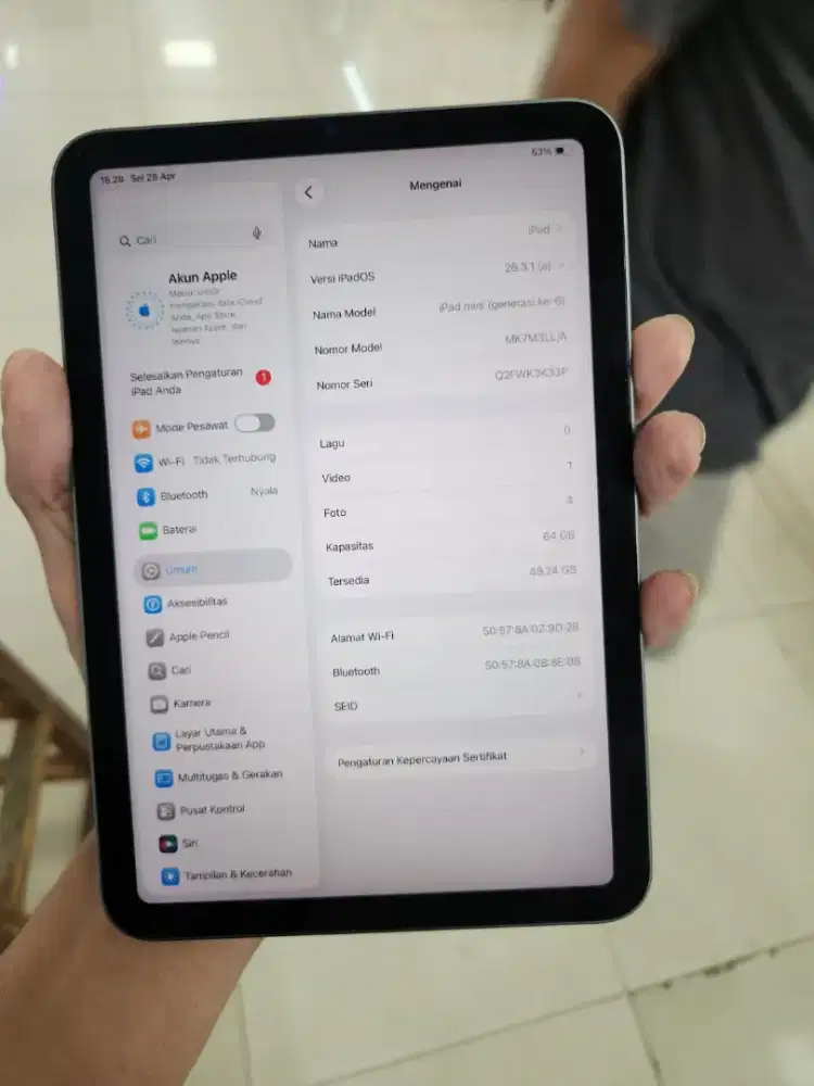 Ipad mini 6 64gb lengkap