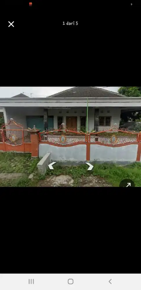 Rumah siap huni pinggir jalan