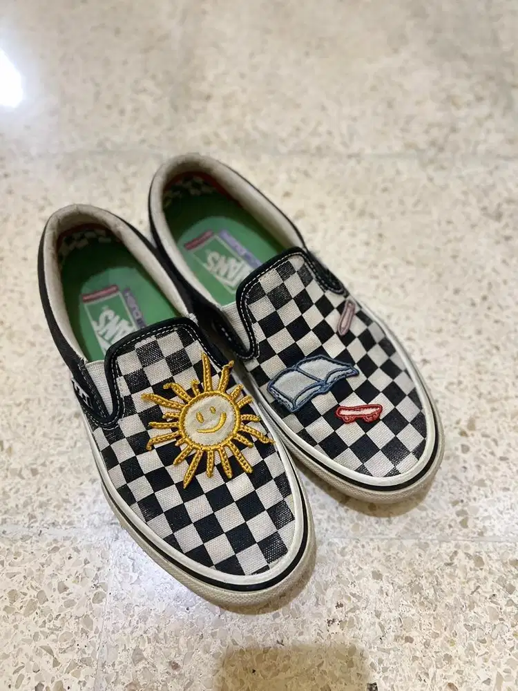 Vans Skate Slip-On x Skateistan (Checkerboard)