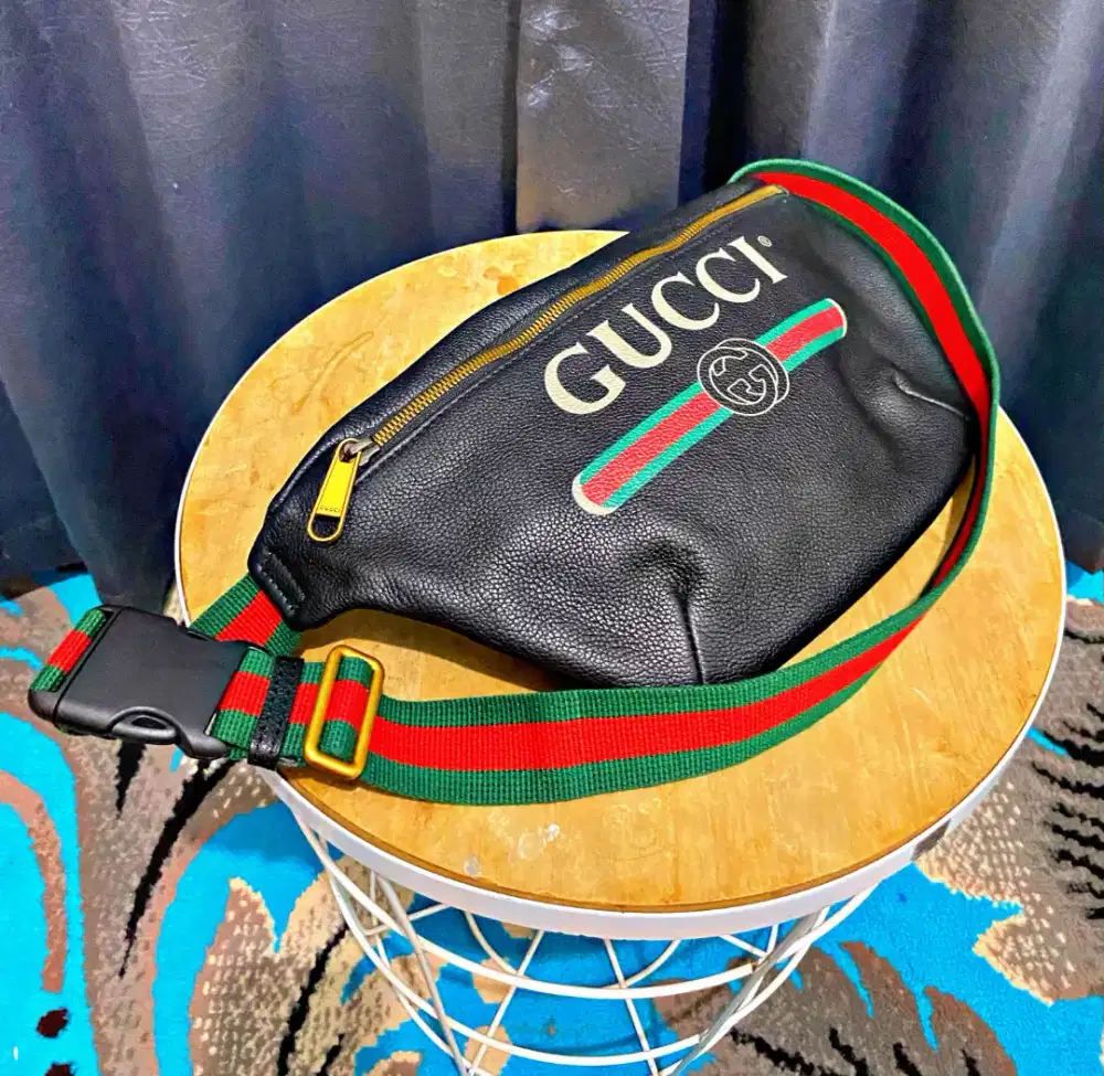 Jual tas waist bag gucci